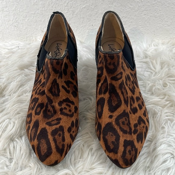 Lifestride Slip-On Booties - Gilmore Leopard Ankle Boot Size 8 New - Picture 2 of 13